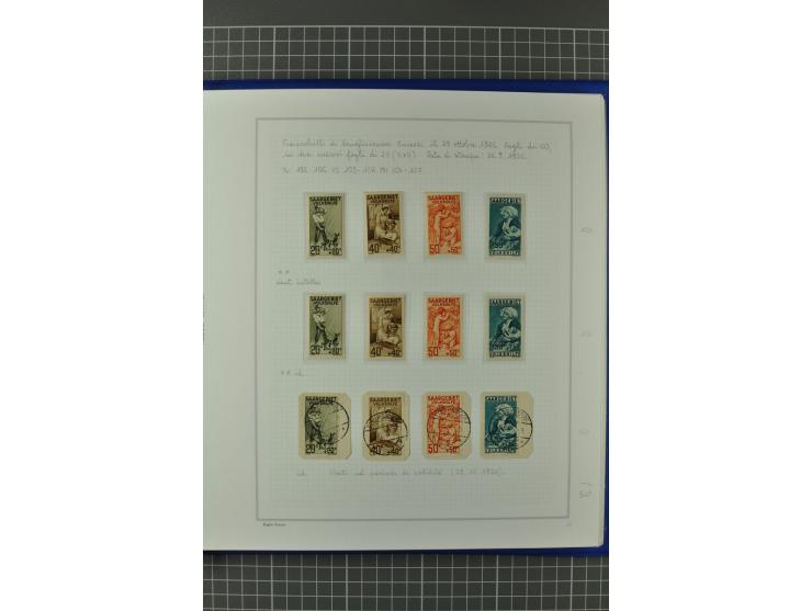 1921/34, postfrische, ungebrauchte und gestempelte, startk spezialisierte Sammlung ab Mi.-Nr. 53, bis auf Mr.-Nr. 134 kpl. bi