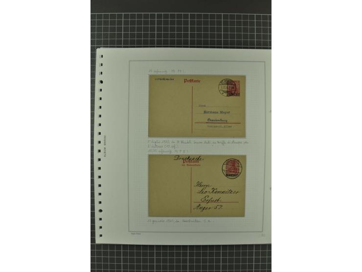 1920/21, 3bändige Sammlung mit ca. 180 Briefen und Karten ab den Armeepostämtern, dabei Mischfrankaturen mit Dt.Reich, Wertbr