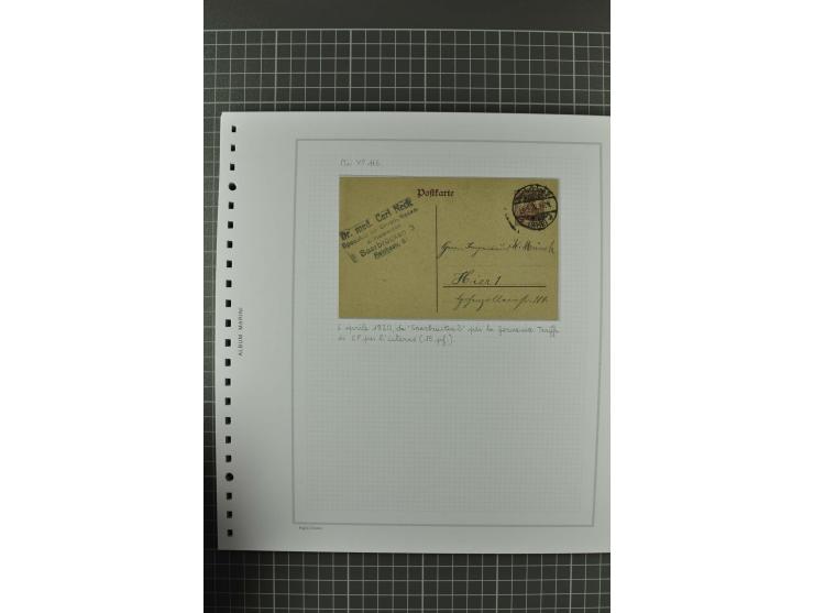 1920/21, 3bändige Sammlung mit ca. 180 Briefen und Karten ab den Armeepostämtern, dabei Mischfrankaturen mit Dt.Reich, Wertbr