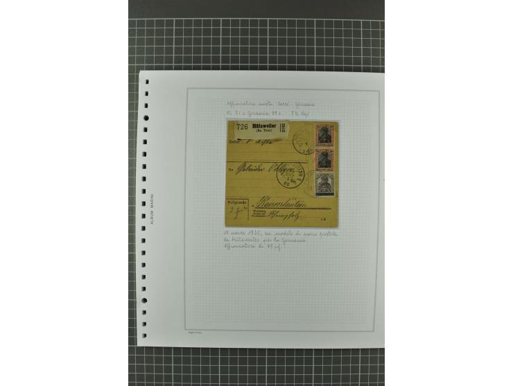 1920/21, 3bändige Sammlung mit ca. 180 Briefen und Karten ab den Armeepostämtern, dabei Mischfrankaturen mit Dt.Reich, Wertbr
