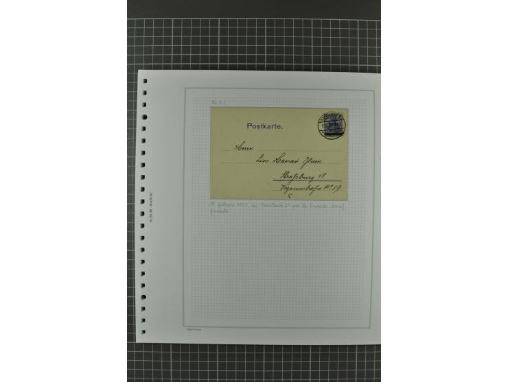 1920/21, 3bändige Sammlung mit ca. 180 Briefen und Karten ab den Armeepostämtern, dabei Mischfrankaturen mit Dt.Reich, Wertbr