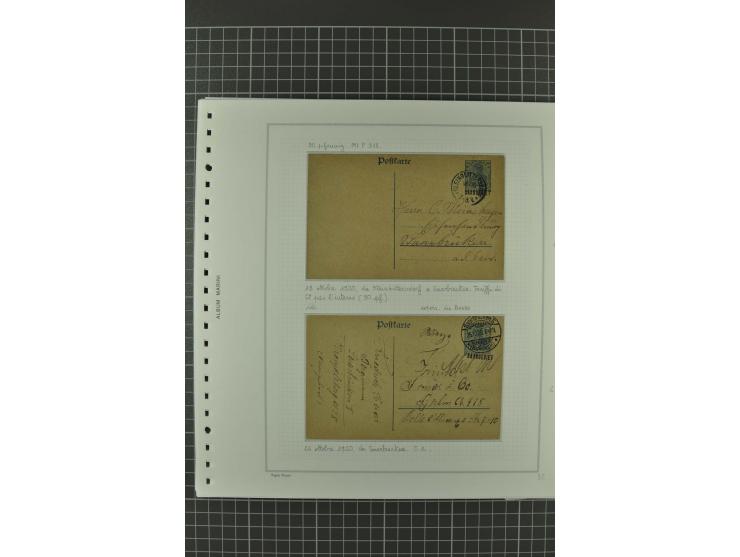 1920/21, 3bändige Sammlung mit ca. 180 Briefen und Karten ab den Armeepostämtern, dabei Mischfrankaturen mit Dt.Reich, Wertbr
