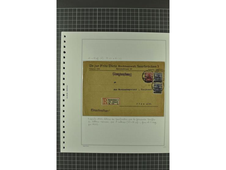 1920/21, 3bändige Sammlung mit ca. 180 Briefen und Karten ab den Armeepostämtern, dabei Mischfrankaturen mit Dt.Reich, Wertbr