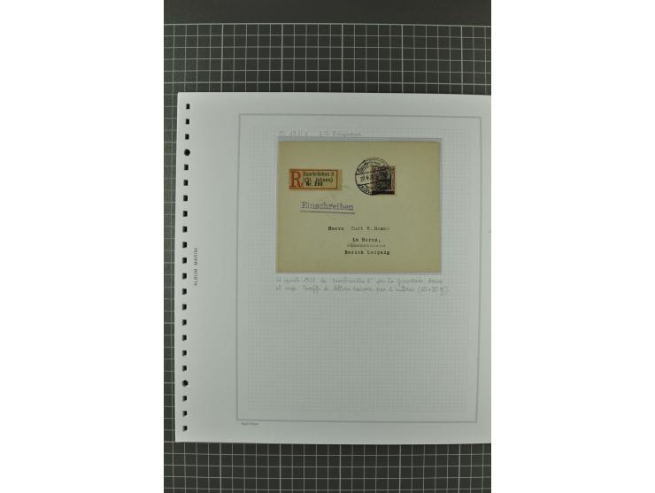 1920/21, 3bändige Sammlung mit ca. 180 Briefen und Karten ab den Armeepostämtern, dabei Mischfrankaturen mit Dt.Reich, Wertbr