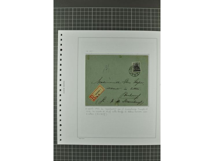 1920/21, 3bändige Sammlung mit ca. 180 Briefen und Karten ab den Armeepostämtern, dabei Mischfrankaturen mit Dt.Reich, Wertbr