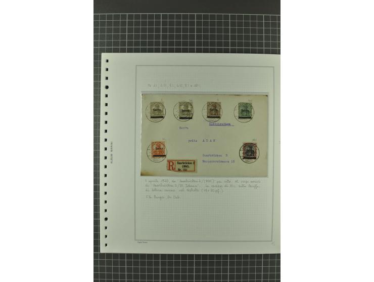 1920/21, 3bändige Sammlung mit ca. 180 Briefen und Karten ab den Armeepostämtern, dabei Mischfrankaturen mit Dt.Reich, Wertbr