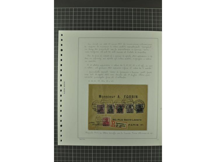 1920/21, 3bändige Sammlung mit ca. 180 Briefen und Karten ab den Armeepostämtern, dabei Mischfrankaturen mit Dt.Reich, Wertbr