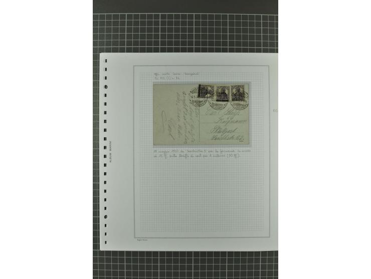 1920/21, 3bändige Sammlung mit ca. 180 Briefen und Karten ab den Armeepostämtern, dabei Mischfrankaturen mit Dt.Reich, Wertbr
