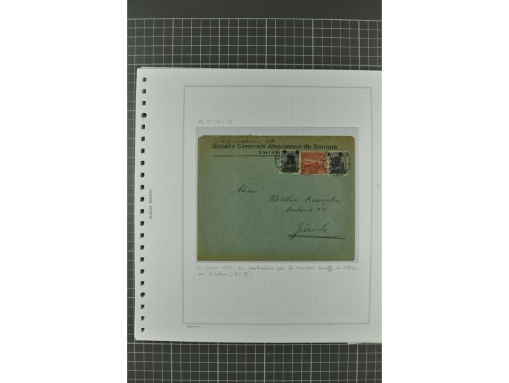 1920/21, 3bändige Sammlung mit ca. 180 Briefen und Karten ab den Armeepostämtern, dabei Mischfrankaturen mit Dt.Reich, Wertbr