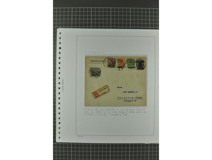 1920/21, 3bändige Sammlung mit ca. 180 Briefen und Karten ab den Armeepostämtern, dabei Mischfrankaturen mit Dt.Reich, Wertbr