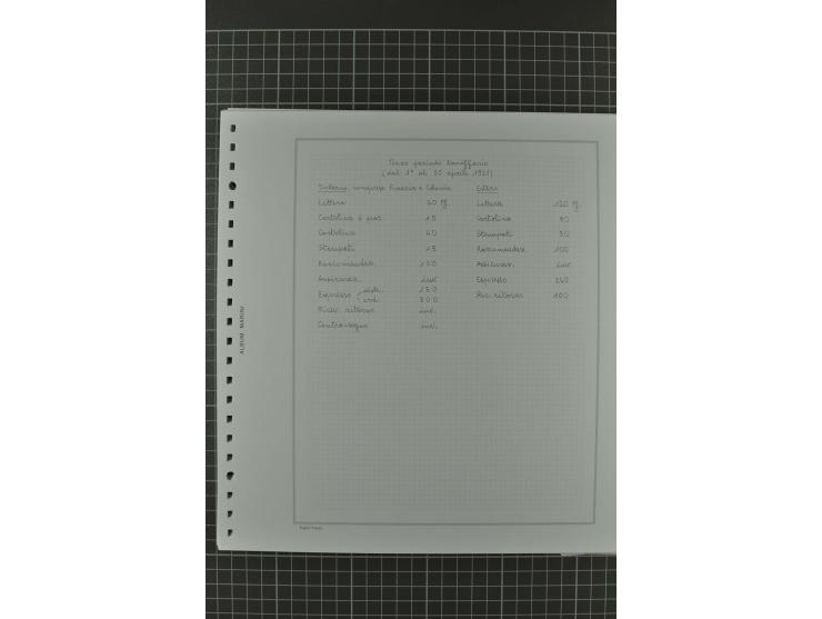 1920/21, 3bändige Sammlung mit ca. 180 Briefen und Karten ab den Armeepostämtern, dabei Mischfrankaturen mit Dt.Reich, Wertbr