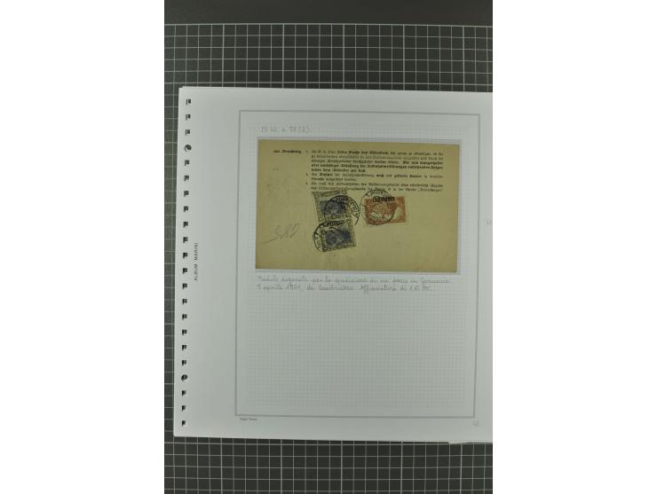 1920/21, 3bändige Sammlung mit ca. 180 Briefen und Karten ab den Armeepostämtern, dabei Mischfrankaturen mit Dt.Reich, Wertbr