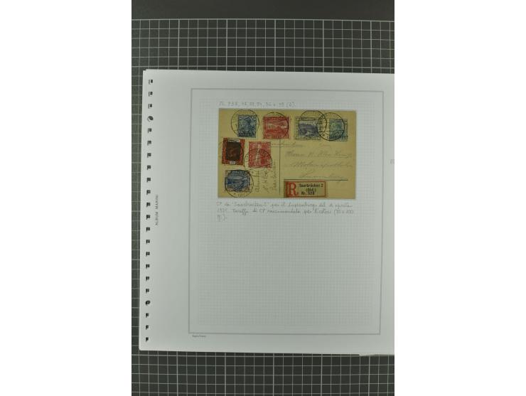 1920/21, 3bändige Sammlung mit ca. 180 Briefen und Karten ab den Armeepostämtern, dabei Mischfrankaturen mit Dt.Reich, Wertbr