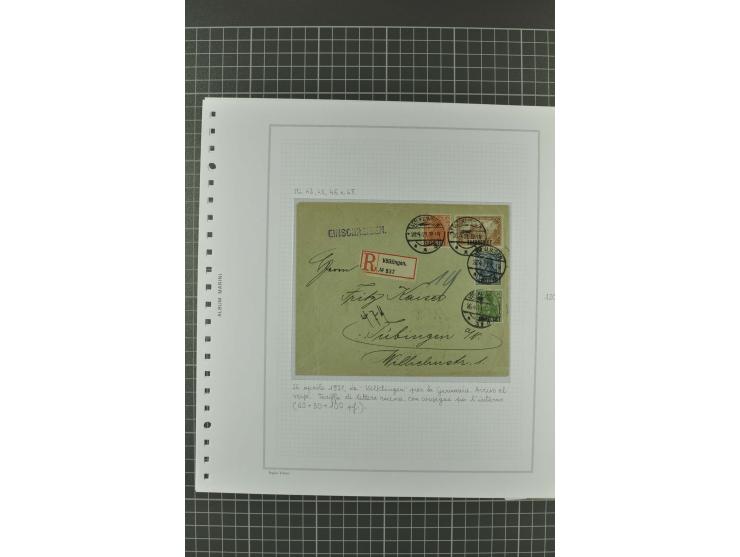 1920/21, 3bändige Sammlung mit ca. 180 Briefen und Karten ab den Armeepostämtern, dabei Mischfrankaturen mit Dt.Reich, Wertbr