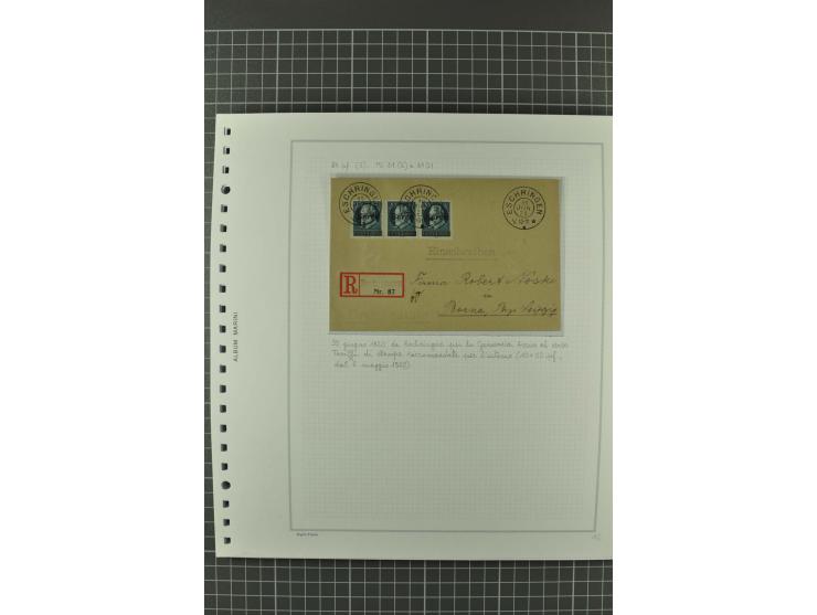 1920/21, 3bändige Sammlung mit ca. 180 Briefen und Karten ab den Armeepostämtern, dabei Mischfrankaturen mit Dt.Reich, Wertbr