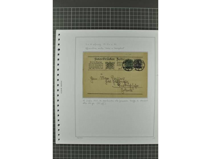 1920/21, 3bändige Sammlung mit ca. 180 Briefen und Karten ab den Armeepostämtern, dabei Mischfrankaturen mit Dt.Reich, Wertbr