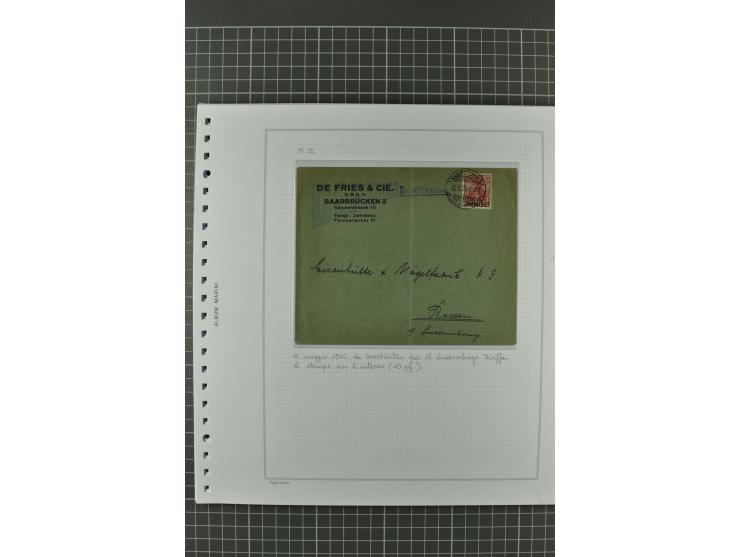 1920/21, 3bändige Sammlung mit ca. 180 Briefen und Karten ab den Armeepostämtern, dabei Mischfrankaturen mit Dt.Reich, Wertbr
