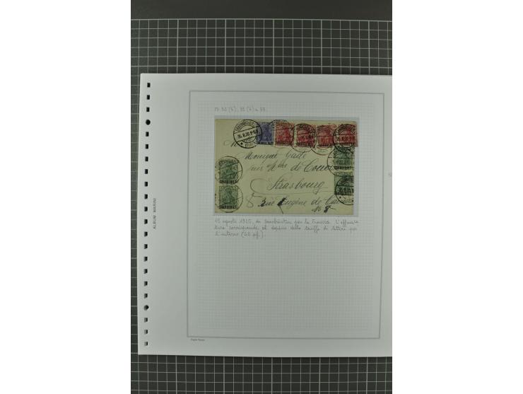 1920/21, 3bändige Sammlung mit ca. 180 Briefen und Karten ab den Armeepostämtern, dabei Mischfrankaturen mit Dt.Reich, Wertbr