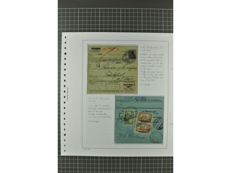 1920/21, 3bändige Sammlung mit ca. 180 Briefen und Karten ab den Armeepostämtern, dabei Mischfrankaturen mit Dt.Reich, Wertbr