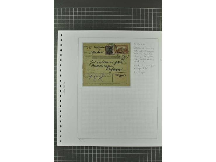 1920/21, 3bändige Sammlung mit ca. 180 Briefen und Karten ab den Armeepostämtern, dabei Mischfrankaturen mit Dt.Reich, Wertbr