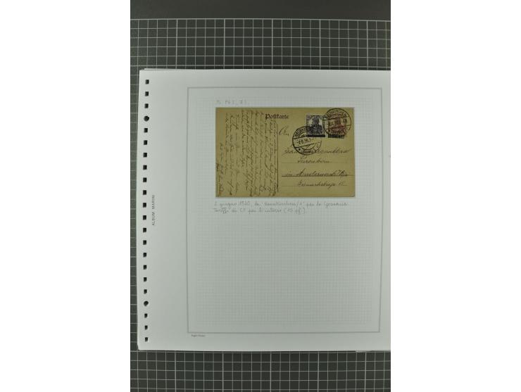 1920/21, 3bändige Sammlung mit ca. 180 Briefen und Karten ab den Armeepostämtern, dabei Mischfrankaturen mit Dt.Reich, Wertbr