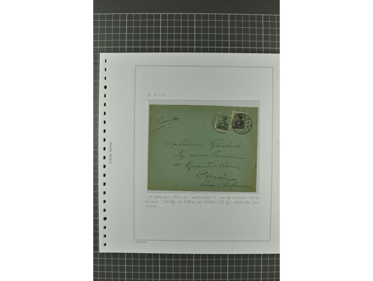 1920/21, 3bändige Sammlung mit ca. 180 Briefen und Karten ab den Armeepostämtern, dabei Mischfrankaturen mit Dt.Reich, Wertbr