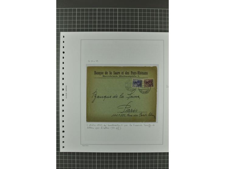 1920/21, 3bändige Sammlung mit ca. 180 Briefen und Karten ab den Armeepostämtern, dabei Mischfrankaturen mit Dt.Reich, Wertbr