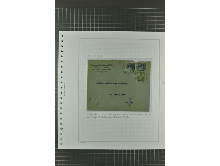 1920/21, 3bändige Sammlung mit ca. 180 Briefen und Karten ab den Armeepostämtern, dabei Mischfrankaturen mit Dt.Reich, Wertbr