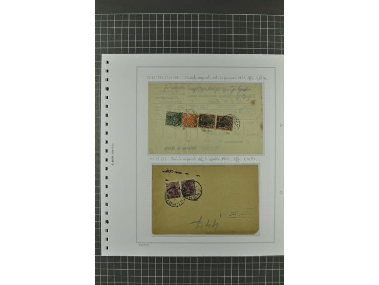 1920/21, 3bändige Sammlung mit ca. 180 Briefen und Karten ab den Armeepostämtern, dabei Mischfrankaturen mit Dt.Reich, Wertbr
