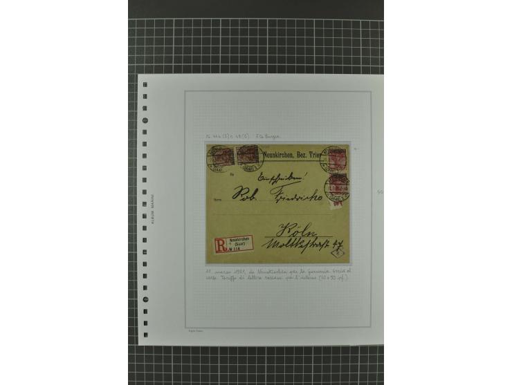 1920/21, 3bändige Sammlung mit ca. 180 Briefen und Karten ab den Armeepostämtern, dabei Mischfrankaturen mit Dt.Reich, Wertbr