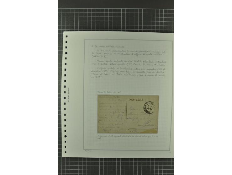 1920/21, 3bändige Sammlung mit ca. 180 Briefen und Karten ab den Armeepostämtern, dabei Mischfrankaturen mit Dt.Reich, Wertbr