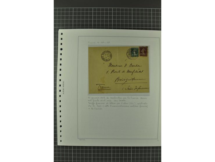 1920/21, 3bändige Sammlung mit ca. 180 Briefen und Karten ab den Armeepostämtern, dabei Mischfrankaturen mit Dt.Reich, Wertbr