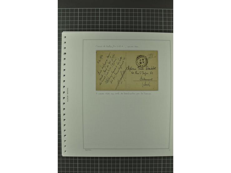 1920/21, 3bändige Sammlung mit ca. 180 Briefen und Karten ab den Armeepostämtern, dabei Mischfrankaturen mit Dt.Reich, Wertbr