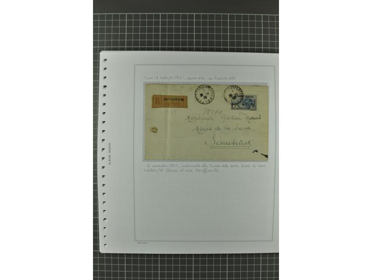 1920/21, 3bändige Sammlung mit ca. 180 Briefen und Karten ab den Armeepostämtern, dabei Mischfrankaturen mit Dt.Reich, Wertbr