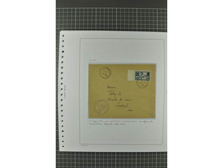 1920/21, 3bändige Sammlung mit ca. 180 Briefen und Karten ab den Armeepostämtern, dabei Mischfrankaturen mit Dt.Reich, Wertbr