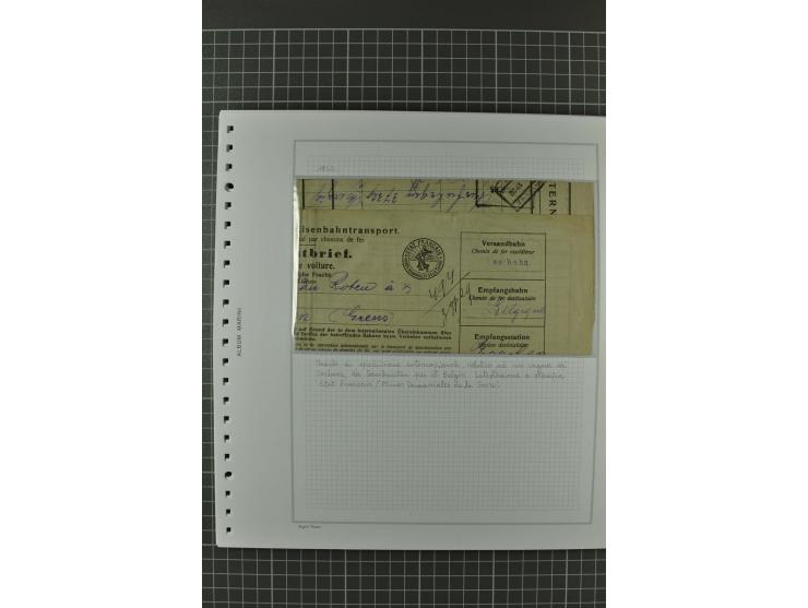 1920/21, 3bändige Sammlung mit ca. 180 Briefen und Karten ab den Armeepostämtern, dabei Mischfrankaturen mit Dt.Reich, Wertbr