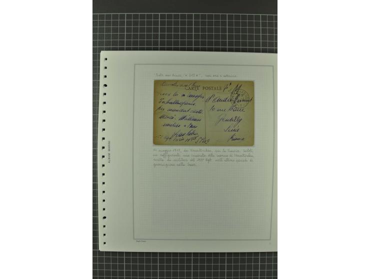 1920/21, 3bändige Sammlung mit ca. 180 Briefen und Karten ab den Armeepostämtern, dabei Mischfrankaturen mit Dt.Reich, Wertbr