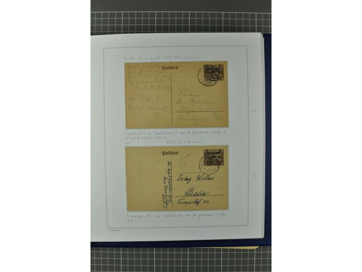 1921/34, Sammlung von über 250 Briefen und Karten in drei Alben, dabei Einzel und Mehrfachfrankaturen, Paketkarten, Wertbrief