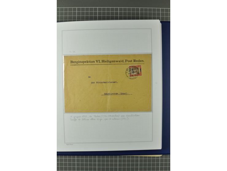 1921/34, Sammlung von über 250 Briefen und Karten in drei Alben, dabei Einzel und Mehrfachfrankaturen, Paketkarten, Wertbrief