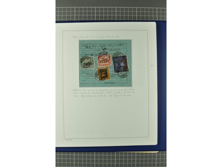 1921/34, Sammlung von über 250 Briefen und Karten in drei Alben, dabei Einzel und Mehrfachfrankaturen, Paketkarten, Wertbrief