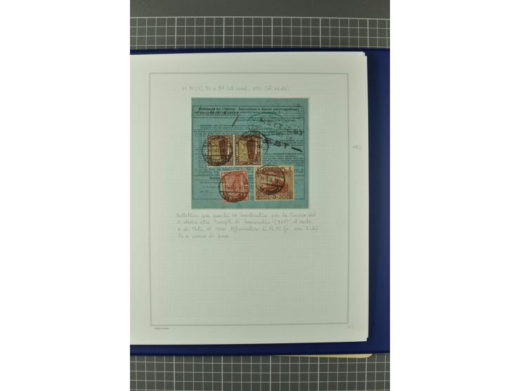 1921/34, Sammlung von über 250 Briefen und Karten in drei Alben, dabei Einzel und Mehrfachfrankaturen, Paketkarten, Wertbrief