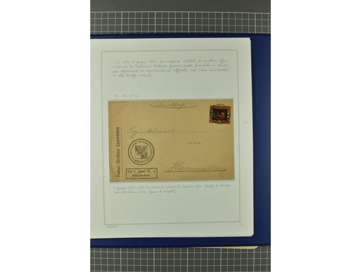 1921/34, Sammlung von über 250 Briefen und Karten in drei Alben, dabei Einzel und Mehrfachfrankaturen, Paketkarten, Wertbrief