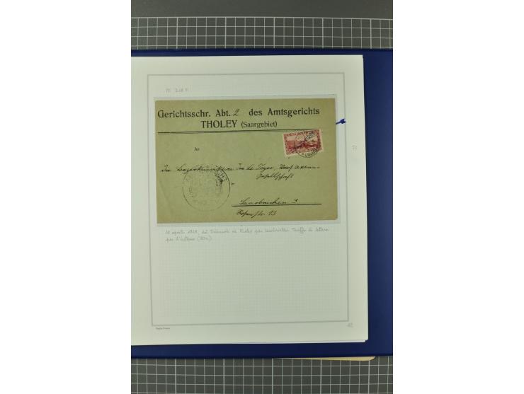 1921/34, Sammlung von über 250 Briefen und Karten in drei Alben, dabei Einzel und Mehrfachfrankaturen, Paketkarten, Wertbrief