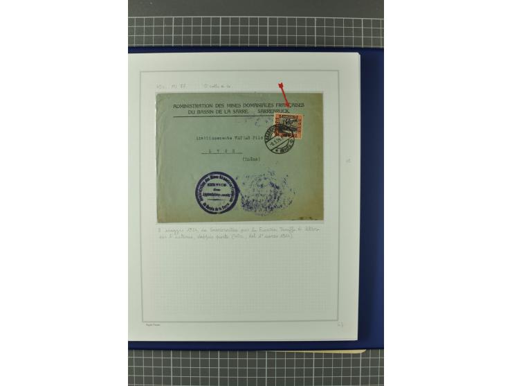 1921/34, Sammlung von über 250 Briefen und Karten in drei Alben, dabei Einzel und Mehrfachfrankaturen, Paketkarten, Wertbrief