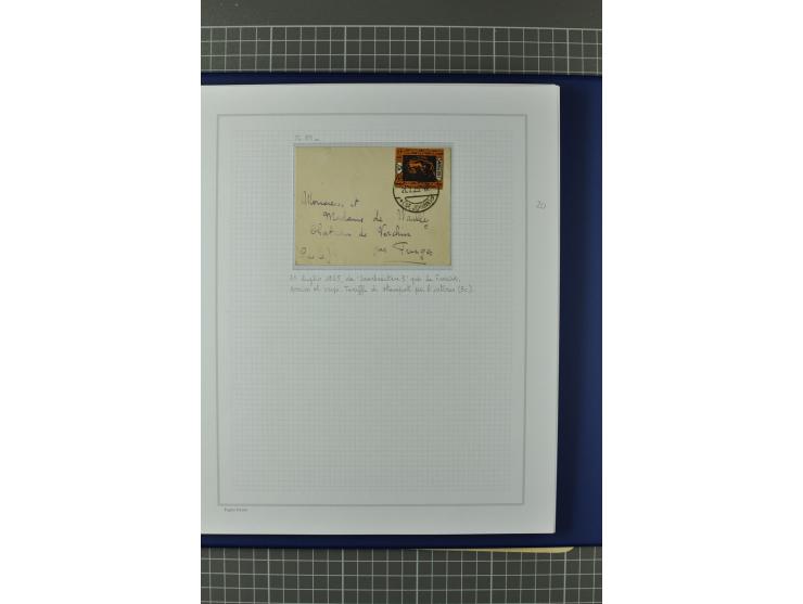 1921/34, Sammlung von über 250 Briefen und Karten in drei Alben, dabei Einzel und Mehrfachfrankaturen, Paketkarten, Wertbrief