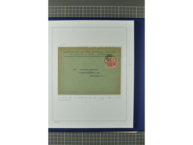1921/34, Sammlung von über 250 Briefen und Karten in drei Alben, dabei Einzel und Mehrfachfrankaturen, Paketkarten, Wertbrief