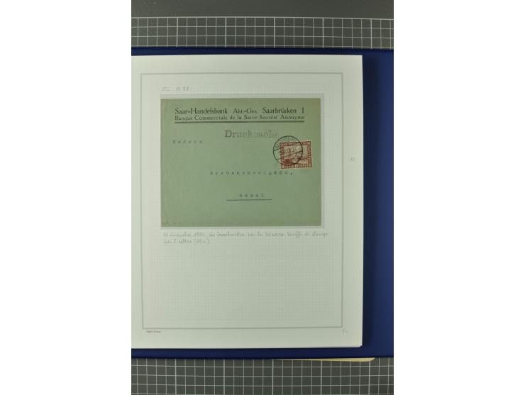 1921/34, Sammlung von über 250 Briefen und Karten in drei Alben, dabei Einzel und Mehrfachfrankaturen, Paketkarten, Wertbrief