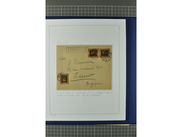 1921/34, Sammlung von über 250 Briefen und Karten in drei Alben, dabei Einzel und Mehrfachfrankaturen, Paketkarten, Wertbrief