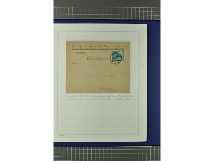 1921/34, Sammlung von über 250 Briefen und Karten in drei Alben, dabei Einzel und Mehrfachfrankaturen, Paketkarten, Wertbrief