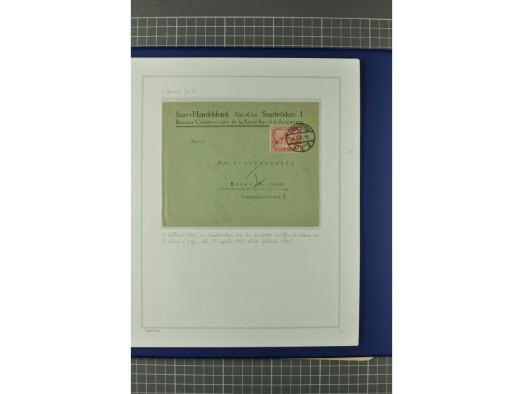 1921/34, Sammlung von über 250 Briefen und Karten in drei Alben, dabei Einzel und Mehrfachfrankaturen, Paketkarten, Wertbrief
